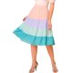 thumbnail image 1 of INSPIRE CHIC Falda escalonada elegante de gasa de verano con cintura elástica para mujer Rosa XL, 1 of 6