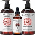 thumbnail image 1 of Laritelle Organic Hair Care Set Fertile Roots: Shampoo 17.5 oz + Conditioner 16 oz + Hair Loss Treatment 4 oz, 1 of 3