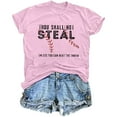 thumbnail image 1 of Mujeres Impreso Casual Top, Manga Corta Crew Cuello Blusa para la Primavera Y el Verano Desgaste, Ligero Imitación Algodón Moda Tee, 1 of 2