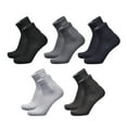 thumbnail image 2 of AYYUFE 5Pairs Men Bamboo Fiber Cozy Sweat Odor Resistant Middle Tube Crew Ankle Socks, 2 of 3