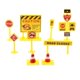 thumbnail image 1 of Conjunto de señales de tráfico CUTICAT de 9 piezas modelo de poste indicador PVC 1/50, 1 of 8