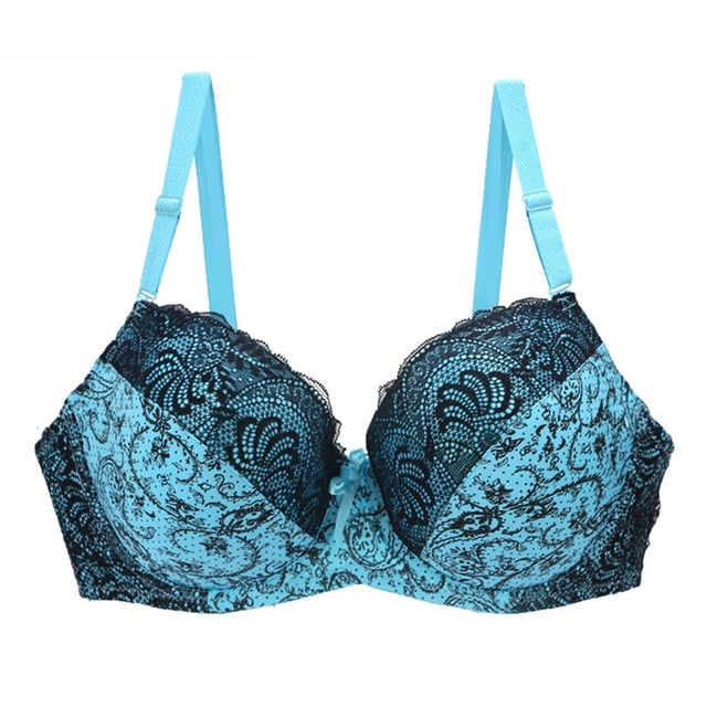 Amzcrzy Minimizer Bra for Women - Oversize Lace Bralettes Floral Plus Size Bra with Underwire Woman's Full Coverage Lace Bra Soft Support Unlined Non Padded Bra