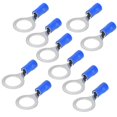 thumbnail image 4 of Electrical Wire Crimp Connectors, Copper 48A Insulated Ring Terminals AWG 12-10 50Pcs Non Leakage  For 4-6mm² Cable For Electrionic Projects, 4 of 8