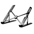 thumbnail image 2 of Bunblic Laptop Stand for Desk, Notebook Mount for 10"-17.3" Laptops, Universal, Aluminum Alloy, Computer Stand, Laptop Holder Riser Black, 2 of 8