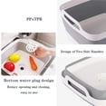 thumbnail image 3 of NexTone 9L (2.4Gal) Dish Basin Collapsible with Drain Plug Carry Handles,Kitchen Storage Tray Dish Wash Basin, Portable Dish Tub, Foldable Dishpan for Camping,RV,Gray, 3 of 7