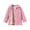Pink, variant on Little Girl's Cute Jackets Button Down Bowknot Embroidery Winter Casual Coat Kids Outerwear Size 6-7T