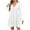 White, variant on Fesfesfes Women Dress Fall Solid Causal V-Neck Long Sleeve Hollow Out Pockets Lace Dress or