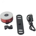 thumbnail image 4 of Luz trasera para bicicleta, advertencia impermeable, LED USB recargable, 5 modos., 4 of 5