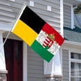 thumbnail image 3 of Aihccy Habsburg Monarchy and the Kingdom of Hungary Flag with Brass Grommets Size - 3x5Ft, 3 of 3