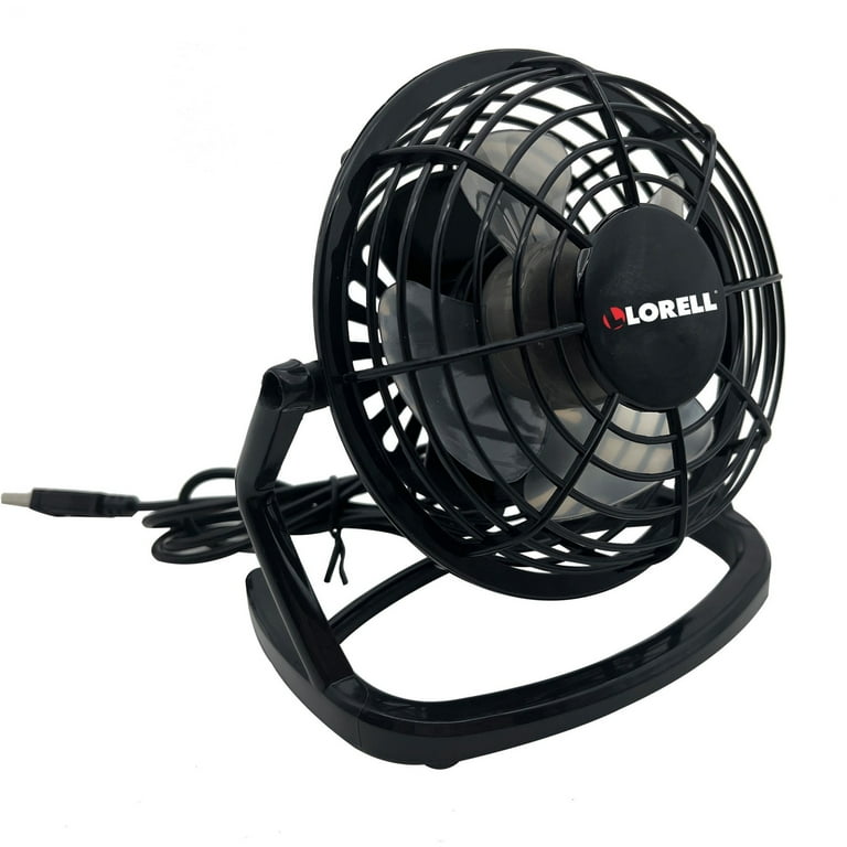 Lorell USB-powered Personal Fan - Adjustable Tilt Head, Durable, USB Powered, Compact - Metal, Plastic - Black Lorell USB-powered Personal Fan - Adjustable Tilt Head, Durable, USB Powered, Compact - Metal, Plastic - Black