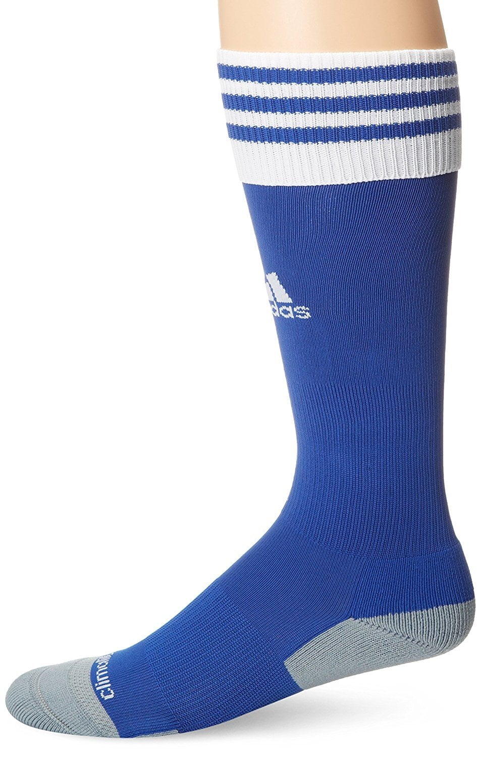 Adidas Adidas Copa Zone Cushion II Soccer Socks, White/Solar Blue