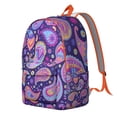thumbnail image 2 of Boho Chic Campus Backpack with Paisley Design, Durable School College Bookbag with Laptop Compartment, Roomy Daypack for Students, Perfect Gift for Women and Teens, 2 of 5