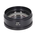 thumbnail image 2 of Auxiliary Objective Lens, 2X Magnification Standard Design Microscope Lens  For Replacement, 2 of 8