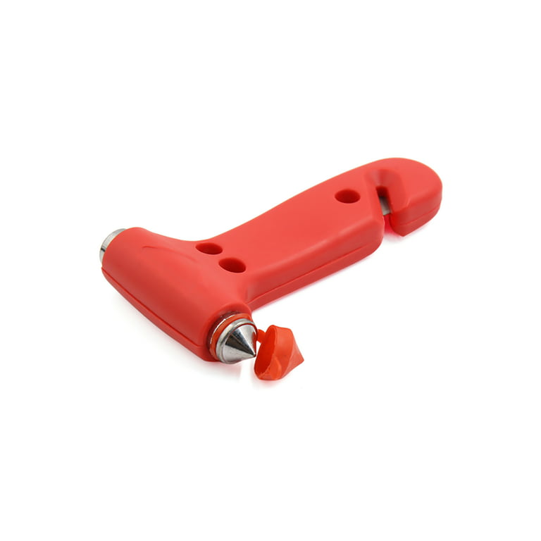Unique Bargains Red Car Emergency Glass Breaking Hammer Breaker Escape Tool