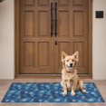 thumbnail image 4 of Blue Christmas Snowflake Pattern Door Rugs,Washable Non Slip Door Mats Indoor,Decorative Door Mats,Entry Mat Indoor for Entrance,Bedroom,Kitchen,Bathroom,16"x47", 4 of 6