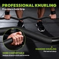 thumbnail image 5 of HANDBODE Olympic EZ Curl Barbell Bar, 47" Curl Bar for Weight Lifting, Squats, Hip Thrusts, Biceps, 500 lb Weight Capacity Suitable for 2 inch Weight Plates, Home Gym Weight Bar, 5 of 10