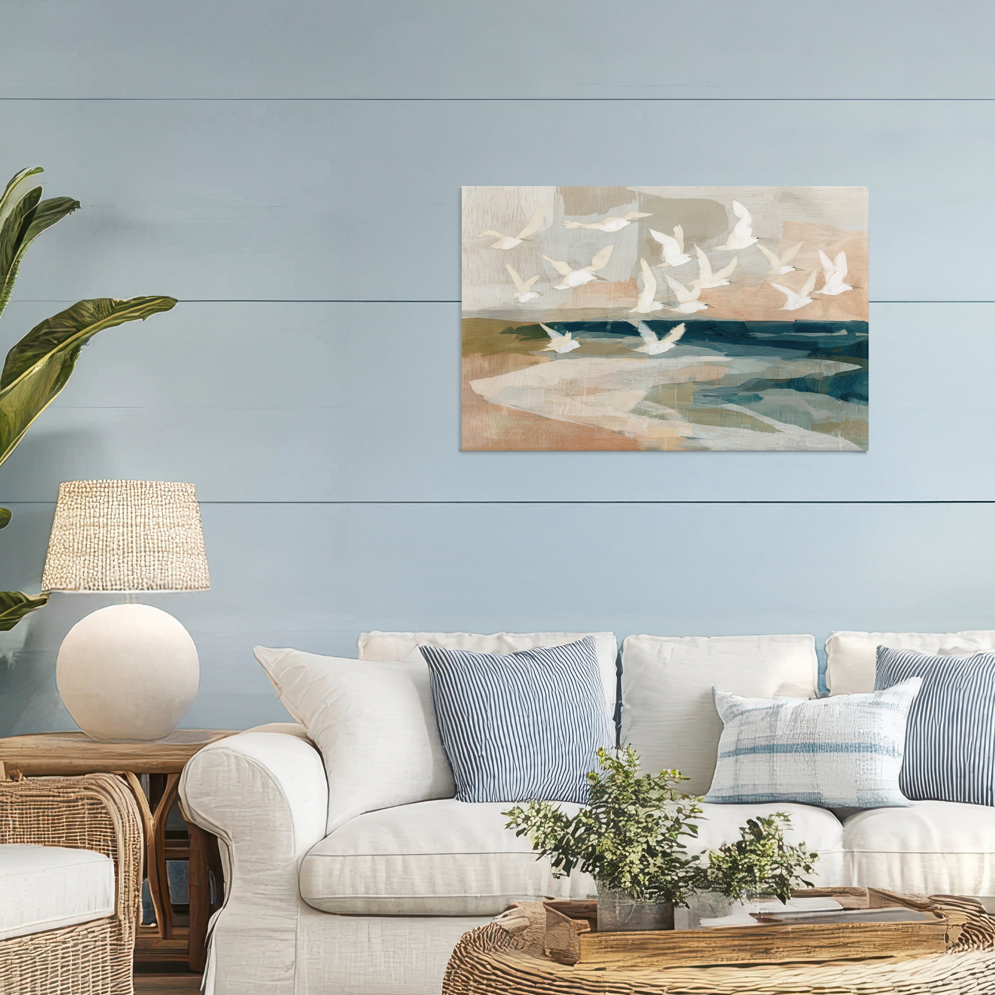 Stupell Industries Birds in Flight Over Water Canvas Wall Art, design by Chromatic Storm Studio