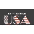 thumbnail image 2 of American USA Flag Letters Charcoal Men's Crew Neck Short Sleeve Tee-XL, 2 of 2