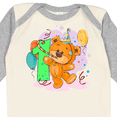 thumbnail image 4 of Inktastic 1st Birthday Teddy Bear Boys or Girls Long Sleeve Baby Bodysuit, 4 of 5