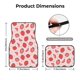 thumbnail image 5 of Fotbe Strawberry Juego de 4 Tapetes para Auto con Estampado – Alfombrillas de Goma Reforzada, Diseño Antideslizante, Protección para Todo el Año – Vehículos, Autos, Camionetas y SUVs, 5 of 7