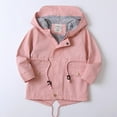 thumbnail image 2 of Atogsazn Children's Girls Cotton Jackets Kids Zip Up Long Sleeve Hooded Coat Windbreaker Clothes Fahsion A-Pink 5-6 Years, 2 of 9