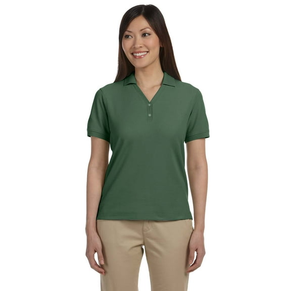 Ladies' Pima Piqué Short-Sleeve Y-Collar Polo