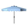 thumbnail image 2 of SAFAVIEH Venice 9' Market Crank Tilt Patio Umbrella, Baby Blue/White, 2 of 6