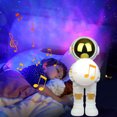 thumbnail image 3 of Ganfancp Astronauta Altavoz Bluetooth Inalámbrico Colorida Luz Nocturna Mini Altavoz Portátil Pequeño Adorno Rebajas Hoy Liquidación 1X Audio + 1X Manual + 1X Cable de Carga, 3 of 5