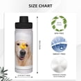 thumbnail image 3 of Pofeuu The Dog Is Sitting In A Bubble Bath Print 18oz Sports Insulated Kettle Stainless Steel Vacuum Water Bottle Leakproof Sport Flask, 3 of 7