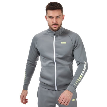 Men's Rascal Elite Stripe Track Top in Gray