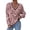 Pink, variant on PMVFHDE Women's Tops Fashion French Striped V-Neck Casual Loose Fit Knitted Pullover Sweater for Fall Pink,XXL