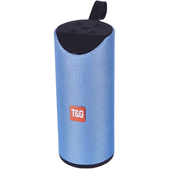 T&G113 3D Portable Bluetooth Speakers IPX6 Waterproof Outdoor Travel Boombox Wireless Speaker FM Radio TF Card Support Stereo Sound Box Home Party Blue, Tg113