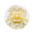 thumbnail image 2 of KDAGR 60 inch Round Beach Towel Blanket Black Bumblebee Tattoo Sketch of Bee Mystical and Esoteric Travel Circle Circular Towels Mat Tapestry Beach Throw, 2 of 2