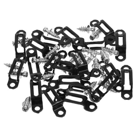 HEMOTON Raindrops 20pcs U Strap Clamps Tubing Clamps Stainless Steel Heavy Duty Pipe Strap Clips