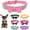 Pink, variant on Mumup Rhinestone Bowtie Dog Collar for Girls Boys,Cute Dazzling Sparkling Soft Suede Leather Pretty Bling Cat Collars Crystal Diamond Pet for Small Medium Large Puppy Kitty Female Male