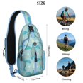 thumbnail image 5 of Crossbody Sling Backpack for Women Men Cute Ocean Life Turtle Shoulder Sling Crossbody Casual Chest Bag for Travel Sports Running Hiking, 5 of 6