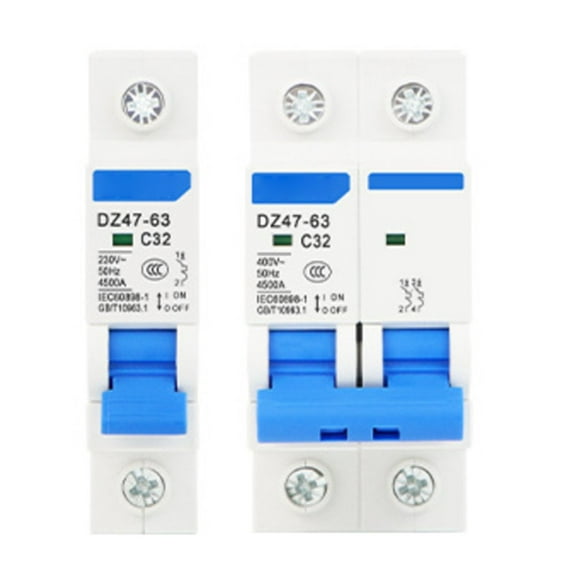 1/2P Circuit Breaker Dz47-63 For Solar Pv Circuit Breaker 32A Circuit Breake