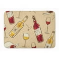 thumbnail image 1 of Carolines Treasures BB5196RUG Red & White Wine Machine Washable Memory Foam Mat, 1 of 4