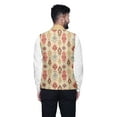thumbnail image 3 of Atasi Casual Jacket For Men Printed Nehru Jacket Mens Wedding Indian Waistcoat Mandarin Blazer-Small, 3 of 3