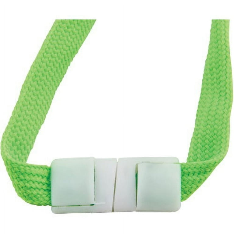 Advantus Neon Breakaway Lanyard - 12 / Pack - 0.5 Advantus Neon Breakaway Lanyard - 12 / Pack - 0.5
