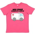 thumbnail image 3 of Inktastic My Dad Saves Lives- Ambulance Youth T-Shirt, 3 of 5