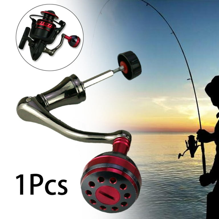 Fishing Reel Handle Grip Replacement Spare Parts All Metal Power Reel  Handle Red S