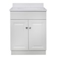thumbnail image 6 of Design House 591198 Wyndham 2-Door Bathroom Vanity with Cultured Marble 4" Centerset Solid White Vanity Top, Unassembled, 25x19, White, 6 of 18