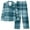 Blue 2, variant on LIaqionyy Womens Pajamas Set 2 Piece Plaid Button Down Pjs Soft Long Sleeve Top and Pants Sleepwear Lounge Sets