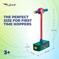 thumbnail image 3 of Flybar My First Foam Pogo Jumper for Kids, Screen-Free Active Foam Pogo Stick w/ Squeak, Indoor Outdoor Bungee Hopper Toy for Balance & Coordination, Bouncy, Supports 250 lbs, Football Helmet, Ages 3, 3 of 7