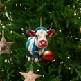 thumbnail image 3 of NSESSHome Christmas Cartoon Cow Hanging Ornament, Christmas Tree Decorations, Swing Cow Animal Pendants for Car Interior, Wall, Window, Home Decor, 3 of 3