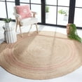 thumbnail image 2 of SAFAVIEH Natural Fiber Malandra Geometric Area Rug, Pink, 7' x 7' Round, 2 of 7