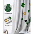 thumbnail image 6 of St. Patrick's Day Blackout Curtains for Bedroom - 84 Inch Long Light Blocking 2 Panels Set, Spring Lucky Gnomes Shamrocks Grass Thermal Insulated Living Room Drapes Grommet Window Curtains 52"x84", 6 of 8