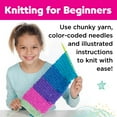 thumbnail image 4 of Creativity for Kids Learn to Knit Pocket Scarf - DIY Knitting Kit for Beginners, Kids Craft Kit, 4 of 15