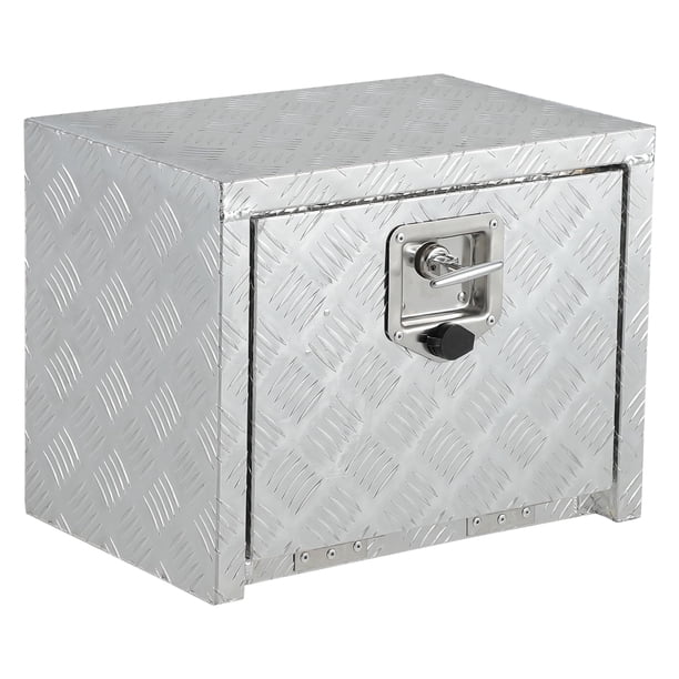QinaQin Caja de herramientas bajo chasis para pickup o remolque, aluminio diamantado de alta resistencia, impermeable, con cerradura y llaves, ideal para truck, trailer o RV
